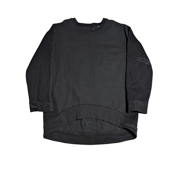 Mostly Heard Rarely Seen Only The Denim On My Back Crewneck Sweatshirt Black - Picture 5 of 8